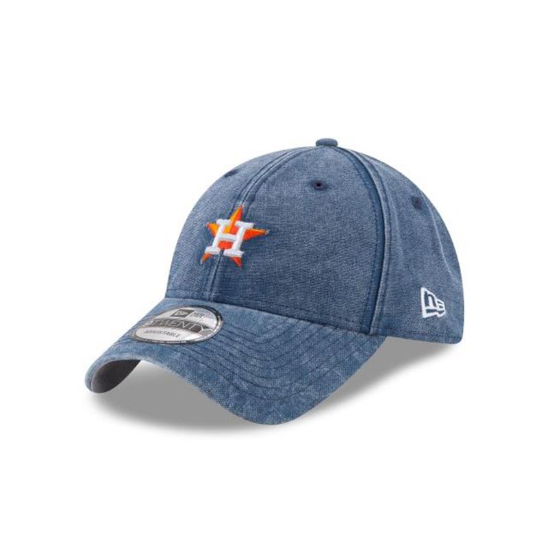 MLB Houston Astros Rugged Mini 9Twenty Adjustable (YDN8709) - Blue New Era Caps